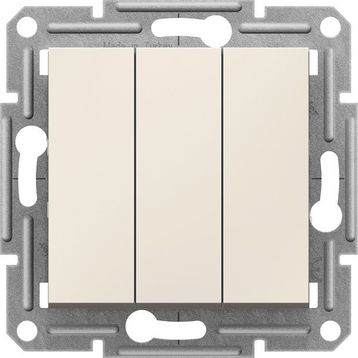 Schneider EPH2170123 Asfora Krem Üçlü Anahtar