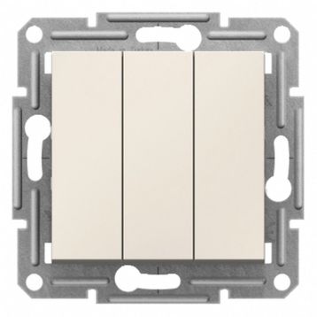 Schneider EPH2170123 Asfora Krem Üçlü Anahtar