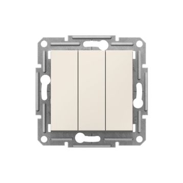 Schneider EPH2170123 Asfora Krem Üçlü Anahtar