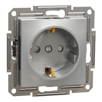 Schneider EPH2900261 Alüminyum Çerçevesiz Vidalı Çocuk Korumalı Topraklı Priz