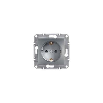 Schneider EPH2900262 Electric Asfora Çelik Çocuk Korumalı Topraklı Priz