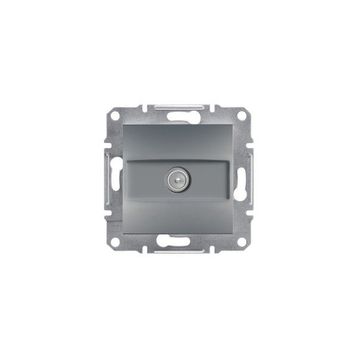 Schneider EPH3200162 Asfora Tekli 1Db Çelik Sonlu TV Prizi