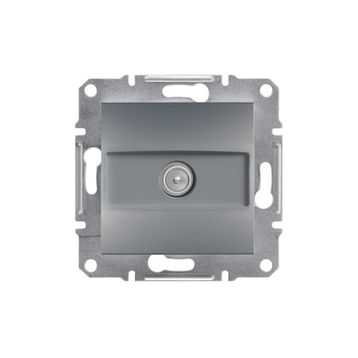 Schneider EPH3200162 Asfora Tekli 1Db Çelik Sonlu TV Prizi
