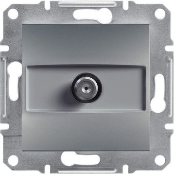 Schneider EPH3700162 Asfora Çelik Sat 1 DB Sonlu Sat Prizi