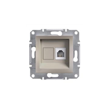 Schneider EPH4100169 Asfora Bronz Tek Çıkışlı Telefon Prizi