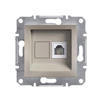 Schneider EPH4170123 Asfora Krem Çerçevesiz RJ11 Çıkışlı Telefon Prizi