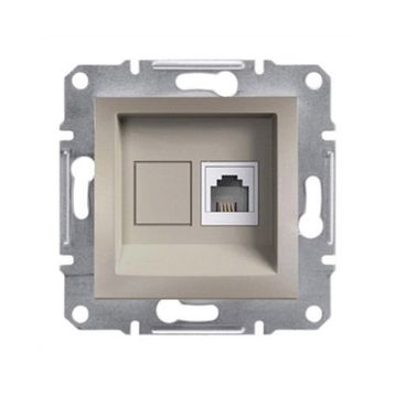 Schneider EPH4170123 Asfora Krem Çerçevesiz RJ11 Çıkışlı Telefon Prizi