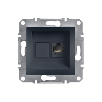Schneider EPH4700171 Asfora Antrasit RJ45 Tek Çıkışlı Data Prizi