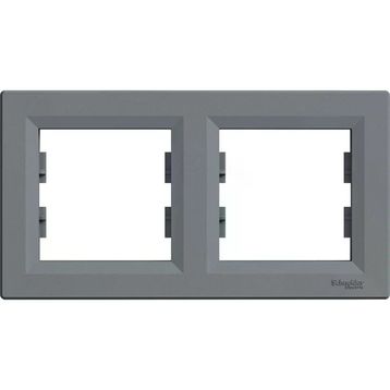 Schneider EPH5800262 Asfora Plus Çelik İkili Çerçeve