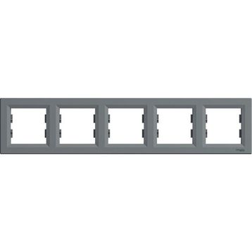 Schneider EPH5800562 Asfora Çelik 5'li Yatay Çerçeve