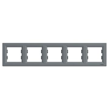 Schneider EPH5800562 Asfora Çelik 5'li Yatay Çerçeve