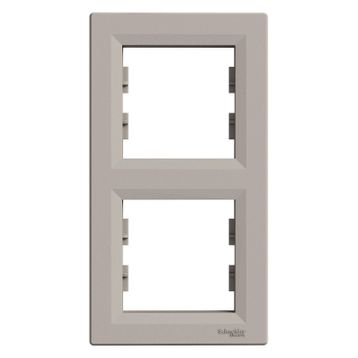 Schneider EPH5810269 Asfora Bronz 2'li Dikey Çerçeve