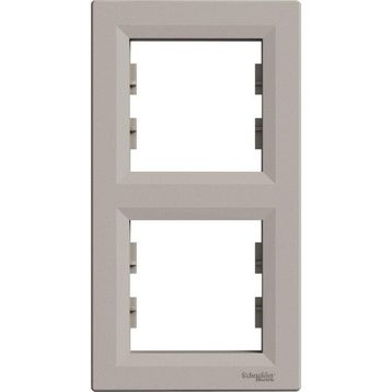 Schneider EPH5810269 Asfora Bronz 2'li Dikey Çerçeve