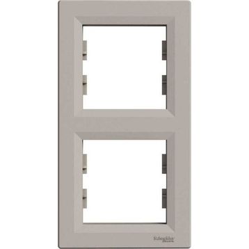 Schneider EPH5810269 Asfora Bronz 2'li Dikey Çerçeve