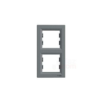 Schneider EPH5810362 Asfora Çelik 2'li Dikey Çerçeve