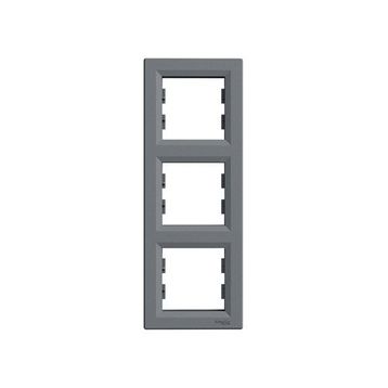 Schneider EPH5810362 Asfora Çelik Üçlü Dikey Çerçeve