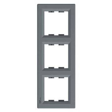Schneider EPH5810362 Asfora Çelik Üçlü Dikey Çerçeve