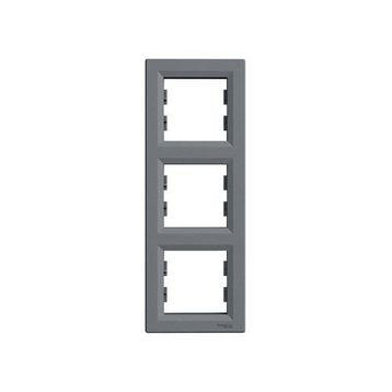 Schneider EPH5810362 Asfora Çelik Üçlü Dikey Çerçeve