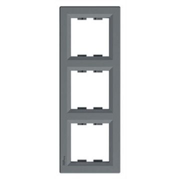 Schneider EPH5810362 Asfora Çelik Üçlü Dikey Çerçeve