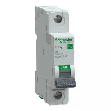 Schneider EZ9F27106 Easy9 Pro 1P 6A B Eğrisi Otomatik Sigorta