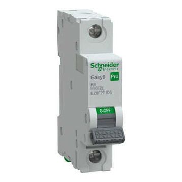 Schneider EZ9F27106 Easy9 Pro 1P 6A B Eğrisi Otomatik Sigorta