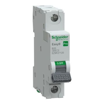 Schneider EZ9F27120 Easy9 Pro 1P 20 A B Eğrisi Otomatik Sigorta