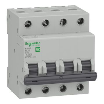 Schneider EZ9F34416 EASY9 4P 16A 4.5kA C Tipi Otomatik Sigorta