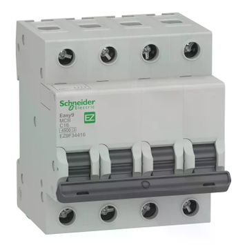 Schneider EZ9F34416 EASY9 4P 16A 4.5kA C Tipi Otomatik Sigorta