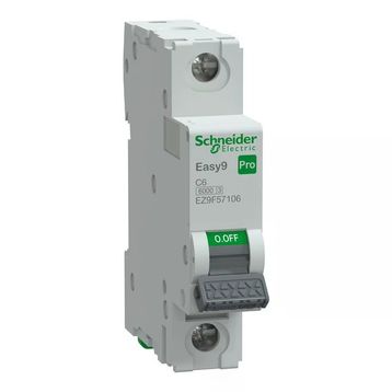 Schneider EZ9F57106 Easy9 Pro 1P 6 A C Eğrisi Otomatik Sigorta