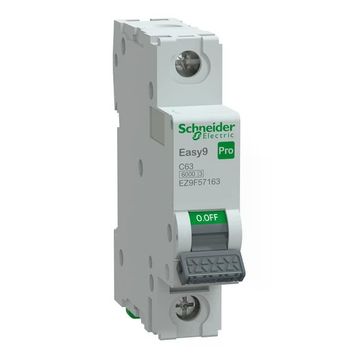Schneider EZ9F57163 Easy9 Pro 1P 63 A C Eğrisi Otomatik Sigorta