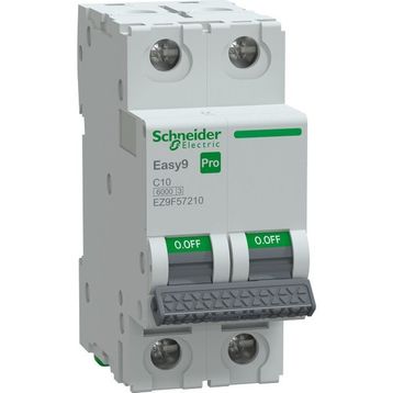 Schneider EZ9F57210 Easy9 Pro 2P 10 A C Eğrisi Otomatik Sigorta