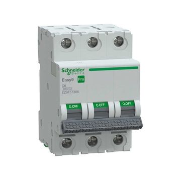 Schneider EZ9F57306 Easy9 Pro 3P 6 A C Eğrisi Otomatik Sigorta