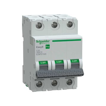 Schneider EZ9F57320 Easy9 Pro 3P 20 A C Eğrisi Otomatik Sigorta