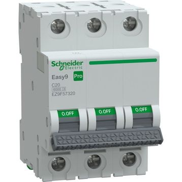 Schneider EZ9F57320 Easy9 Pro 3P 20 A C Eğrisi Otomatik Sigorta