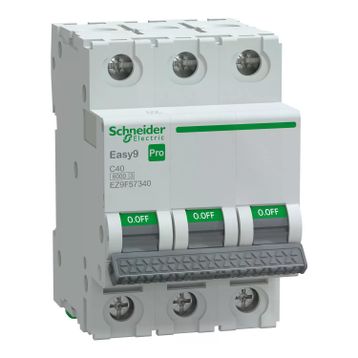 Schneider EZ9F57340 Easy9 Pro 3P 40 A C Eğrisi Otomatik Sigorta