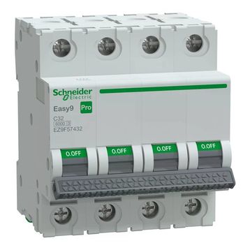 Schneider EZ9F57432 Easy9 Pro 4P 32 A C Eğrisi Otomatik Sigorta
