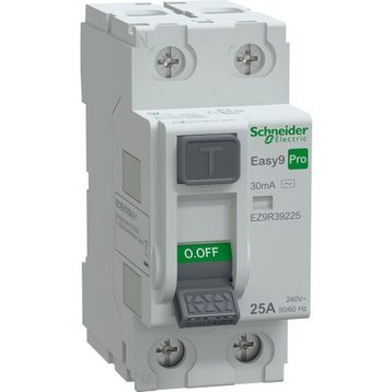 Schneider EZ9R39225 Easy9 Pro 2P 25 A AC Tip 30 mA Kaçak Akım Koruma Rölesi