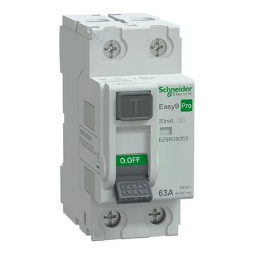 Schneider EZ9R39263 Easy9 Pro 2P 63 A AC Tipi 30 mA Kaçak Akım Koruma Rölesi