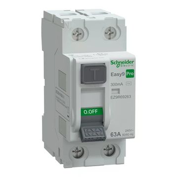 Schneider EZ9R69263 Easy9 Pro 2P 63 A AC Tipi 300 mA Kaçak Akım Koruma Rölesi