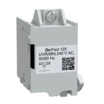 Schneider G12UVR230AC GoPact MCCB 125 MN AC 230 Watt Düşük Gerilim Bobini