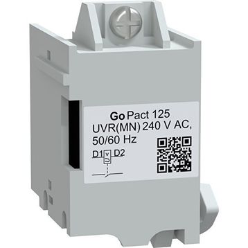 Schneider G12UVR230AC GoPact MCCB 125 MN AC 230 Watt Düşük Gerilim Bobini