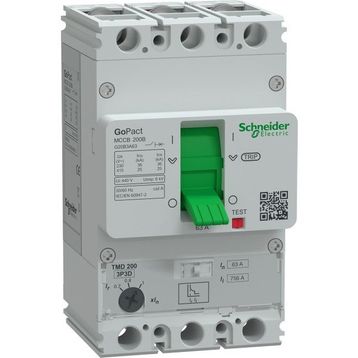Schneider G20B3A63 GoPact MCCB 200B 3P3D 63 Ayar Sahalı Şalter