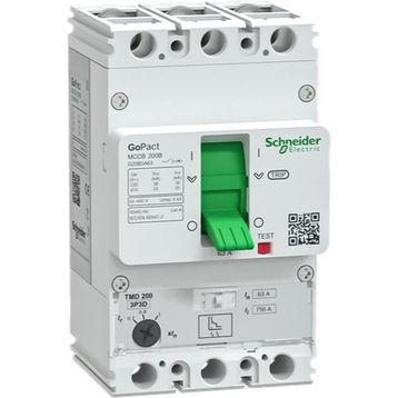 Schneider G20B3A63 GoPact MCCB 200B 3P3D 63 Ayar Sahalı Şalter