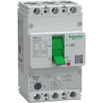 Schneider G20F3A50 GoPact MCCB 200F 3P3D 50 Ayar Sahalı Şalter