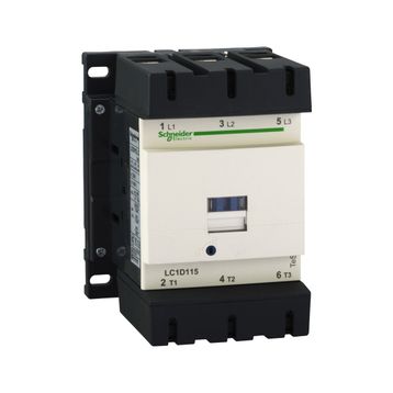 Schneider LC1-D115BD 24VDC 55kW 1NA+1NK Kontaktör