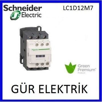 Schneider LC1-D12M7 220VAC 5.5kW 1NA+1NK Kontaktör