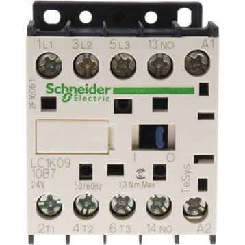 Schneider LC1-K0910B7 24VAC 4 kW 1NA Kontaktör