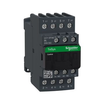 Schneider LC1DT40BL Tesys D 440 Watt 40A 4P Ac1 24 Watt DC Düşük Tüketim Bobinli Kontaktör