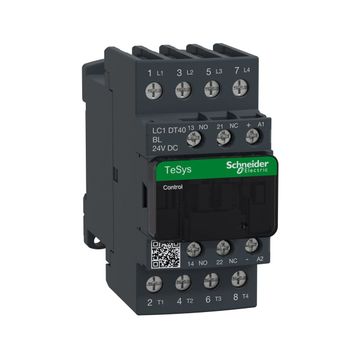 Schneider LC1DT40BL Tesys D 440 Watt 40A 4P Ac1 24 Watt DC Düşük Tüketim Bobinli Kontaktör