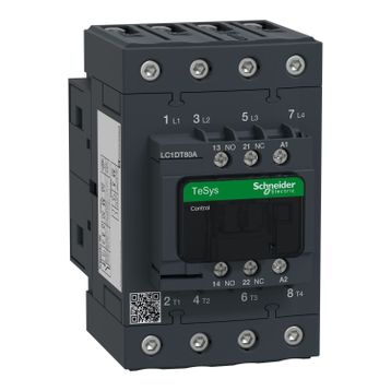 Schneider LC1DT80AM7 Tesys D 220 Watt AC 4NA 4P Ac1 80A Kontaktör